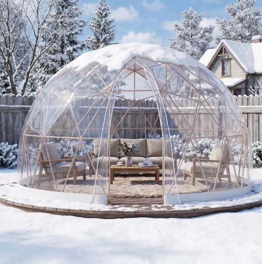 YODOLLA Garden Dome Igloo,12x12ft Outdoor Igloo Tent Dome for 4–7 People,Garden Plastic Globe House Backyard Patios Camping Party Wedding