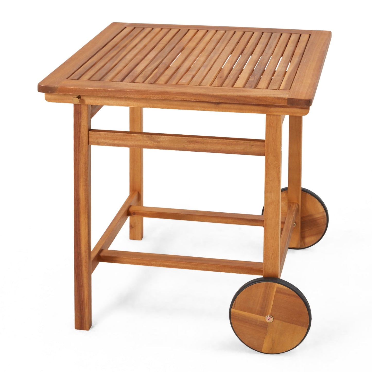 YODOLLA Acacia Wood Outdoor Dining Table,Foldale Patio Dining Set with Wheels,Outdoor Wooden Table For Backyard, Deck, Porch & Poolside