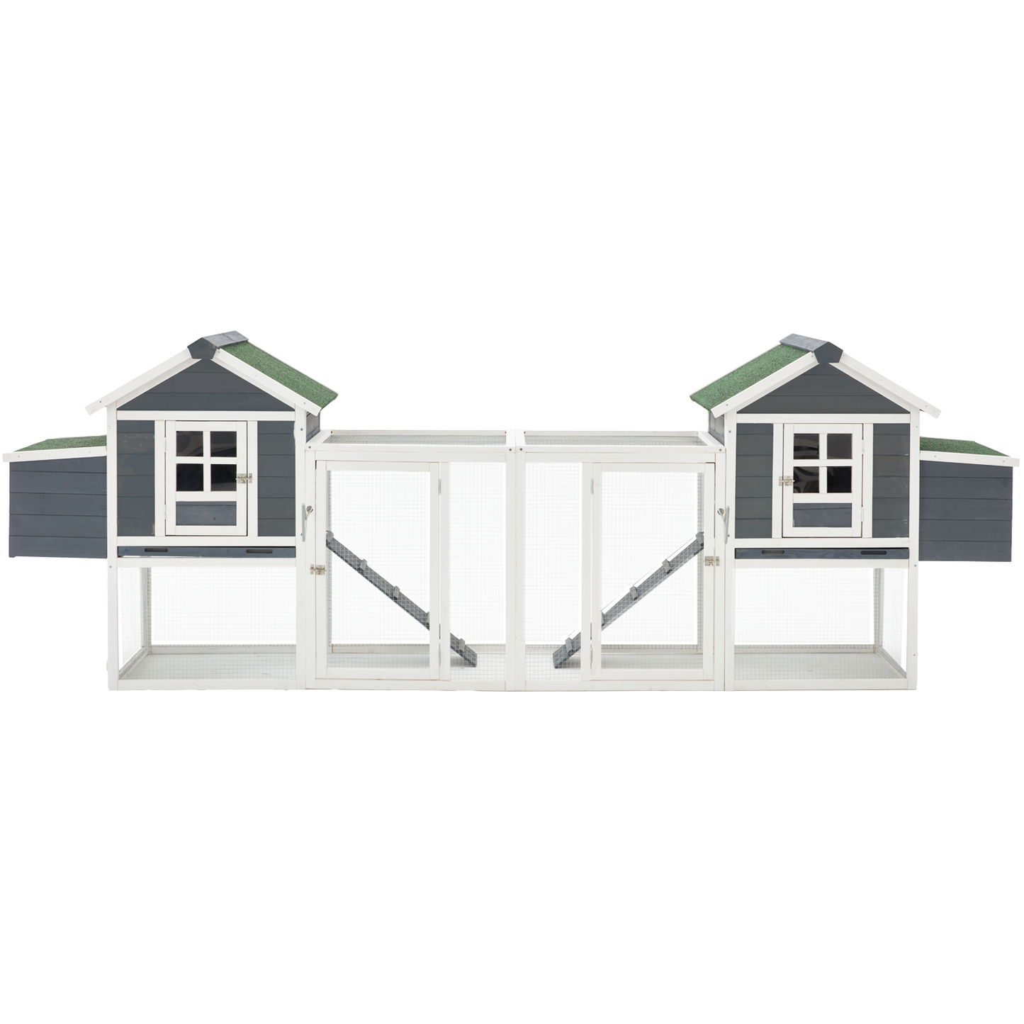 YODOLLA 123” Large Wooden Chicken Coop For 6 8 chickens Chicken Coop Clearance with Nesting Boxes
