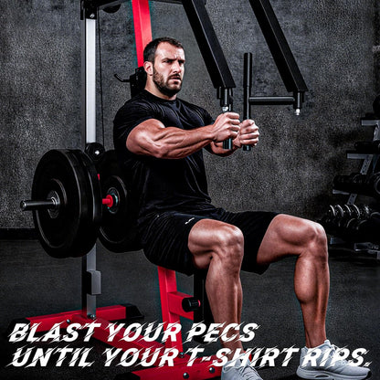 YODOLLA Chest Fly and Reverse Delt Machine, 450lbs Adjustable Pec Deck Upper Body Workout Equipment for Pectoral and Rear Deltoid for Home Gym