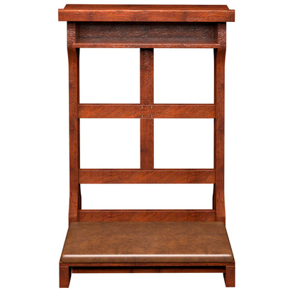 YODOLLA Acacia Wood Prayer Bench Kneeler Prayer Table at Home with Cushion Pad,Church Kneeling Stand Stool Padded Prayer Chair Shelf for Kneeling at Home and Church