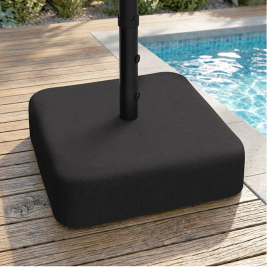 AECOJOY Umbrella Stand,Heavy-Duty 220lb with Sandbags,Compatible with 1.9" Pole,Outdoor Umbrella Base, Black
