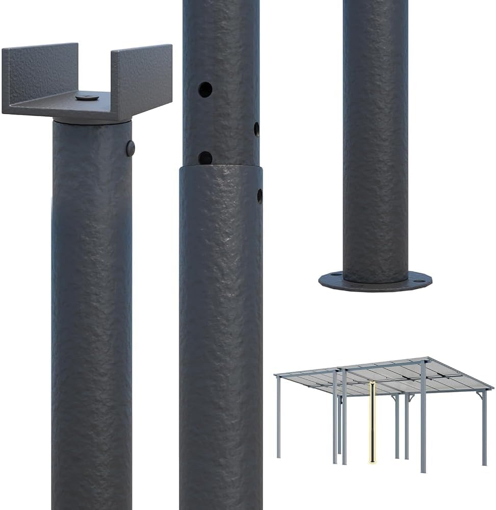 AECOJOY Universal Winter Support Post, Suitable for All AECOJOY Lean-to Gazebo, Gazebo Accessories