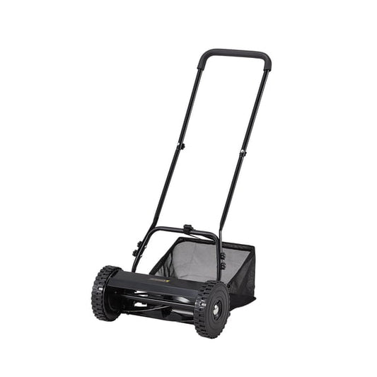 JFHID 14-Inch Manual Push Reel Lawn Mower,5-Blade Design